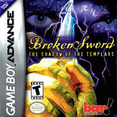 GBA: BROKEN SWORD: THE SHADOW OF THE TEMPLARS (WORN LABEL)(GAME)