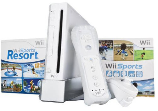 WII: CONSOLE - BACKWARDS COMPATIBLE - MODEL NUM: RVL-001(USA) - WHITE - CONSOLE ONLY (USED)