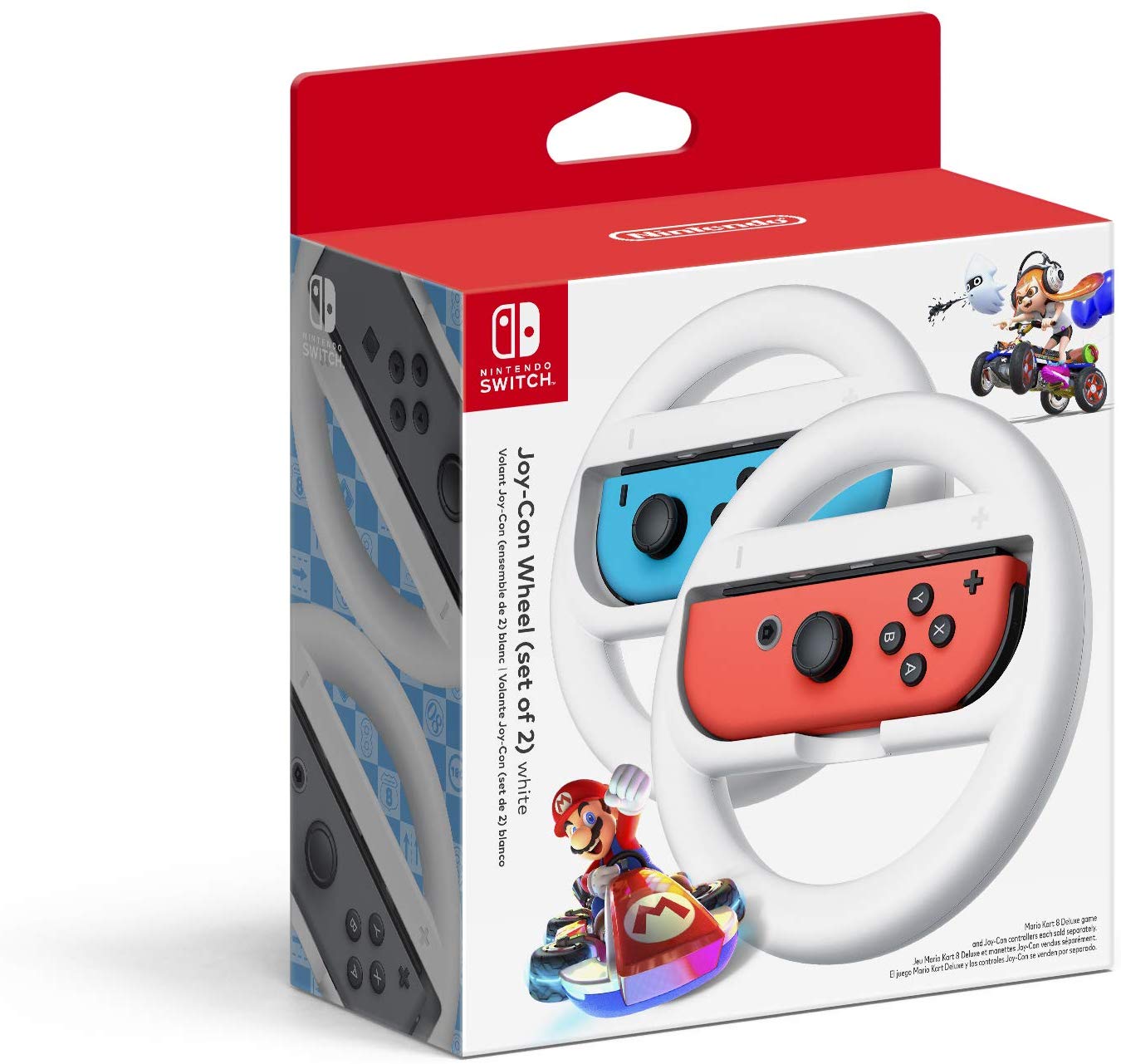 NS: JOY CON WHEEL - RED AND BLUE (SET OF 2) (NEW)