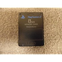 PS2: MEMORY CARD - SONY - 8MB - ASSORTED COLORS (USED)