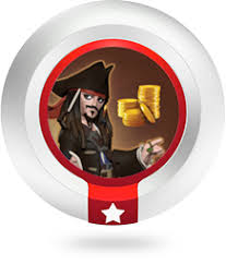 FIG: DISNEY INFINITY 1.0 SERIES 1 POWER DISC: PIECES OF EIGHT (USED)