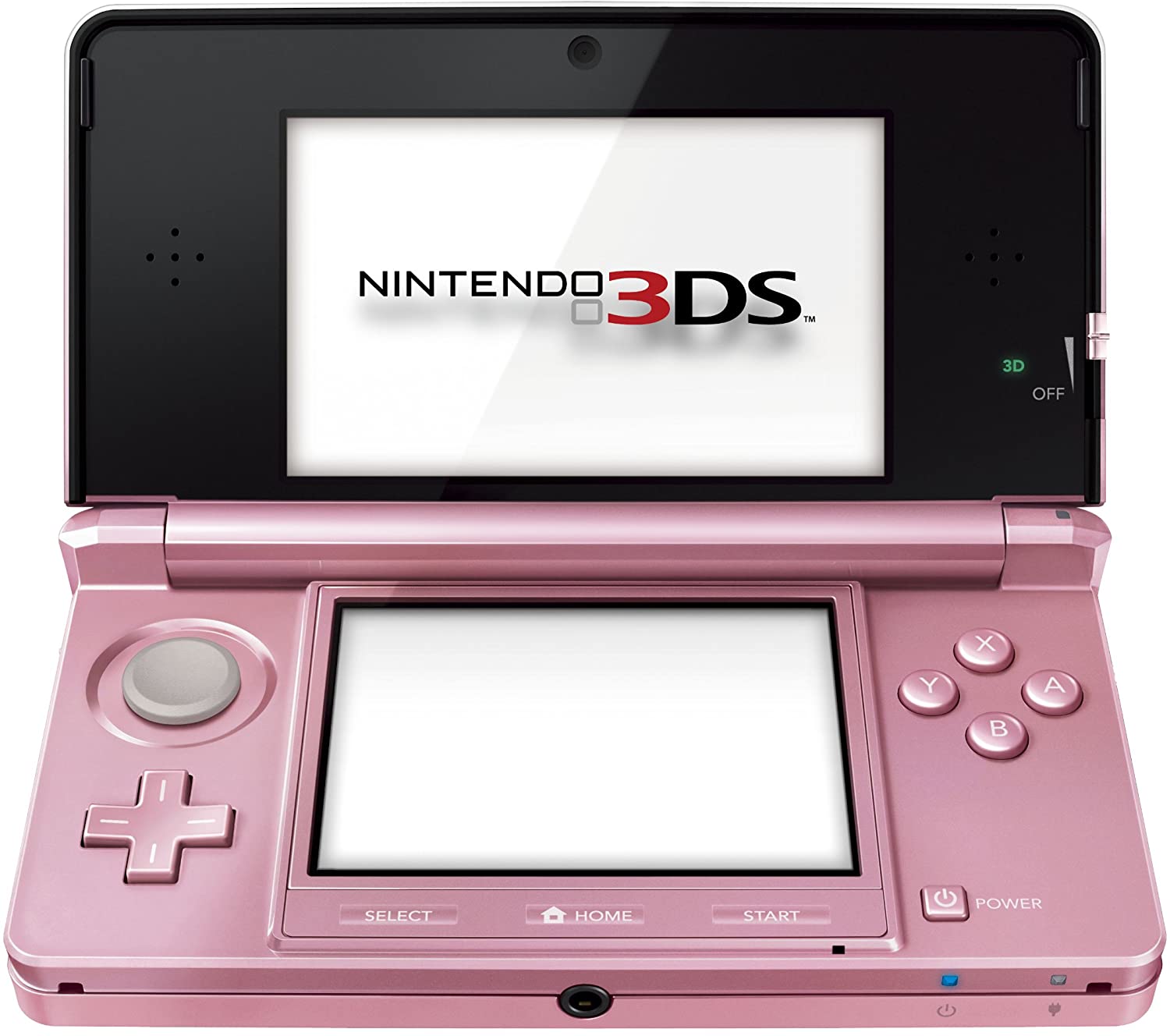 3DS: CONSOLE - PEARL PINK - W/ CHARGER (USED)