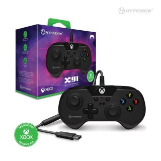 XB1: CONTROLLER - X91 - BLACK - WIRED (NEW)