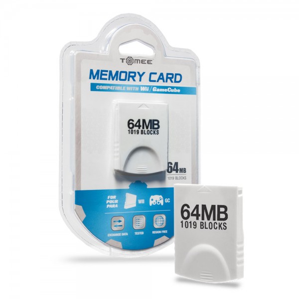 GC:WII: MEMORY CARD - TOMEE - 1019 BLOCK (64MB/16X) (NEW)