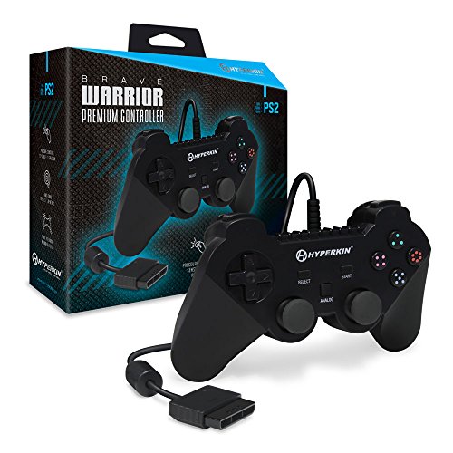 PS2: CONTROLLER - BRAVE WARRIOR - WIRED - SILVER (NEW)
