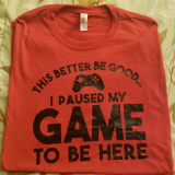 MISC: RED THIS BETTER BE GOOD M TSHIRT (NEW)
