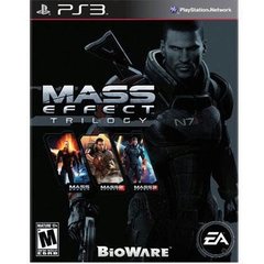 PS3: MASS EFFECT TRILOGY (3-DISCS) (NM) (COSMETIC ISSUES) (COMPLETE)