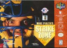 N64: MIKE PIAZZAS STRIKE ZONE (WORN LABEL) (GAME)