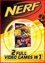 WII: NERF N-STRIKE DOUBLE BLAST BUNDLE (SOFTWARE ONLY) (BOX) - Click Image to Close