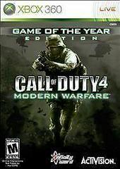 360: CALL OF DUTY 4: MODERN WARFARE GAME OF THE YEAR EDITION (COMPLETE)