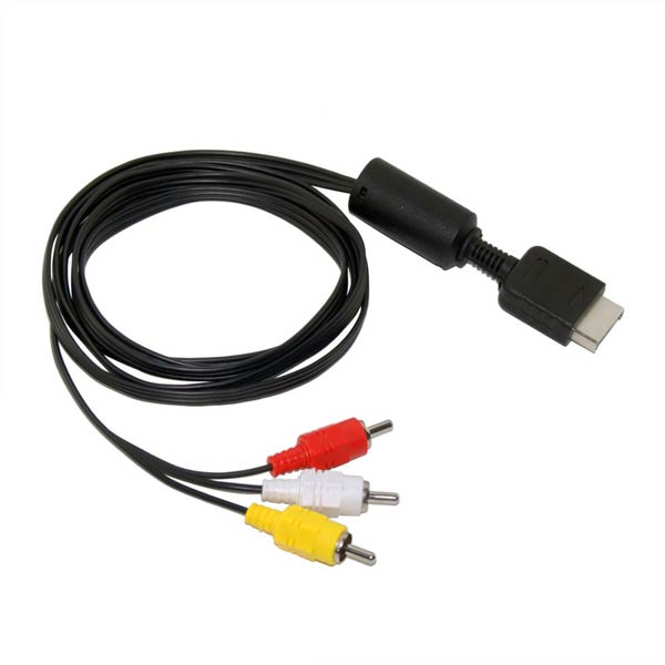 PS1/PS2/PS3: AV CABLE (RED/YELLOW/WHITE)- GENERIC (NEW)